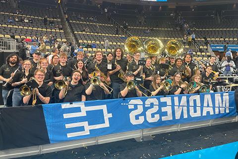 Golden Grizzlies Band Basketball